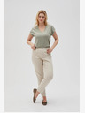 Moodo Pantaloni beige da donna Moodo