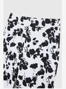 Moodo Pantaloni floreali bianchi e neri da donna Moodo