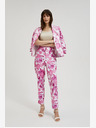 Moodo Pantaloni floreali rosa da donna Moodo