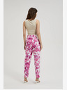 Moodo Pantaloni floreali rosa da donna Moodo