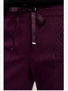 Moodo Pantaloni bordeaux da donna Moodo