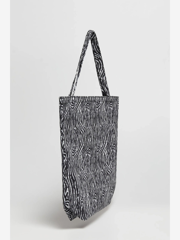 Moodo Borsa a fantasia Moodo bianca e nera da donna