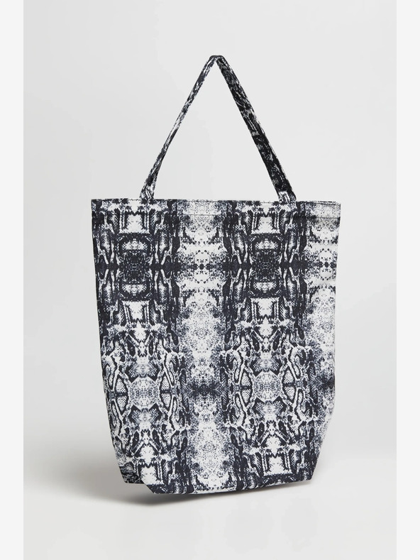 Moodo Borsa a fantasia Moodo bianca e nera da donna