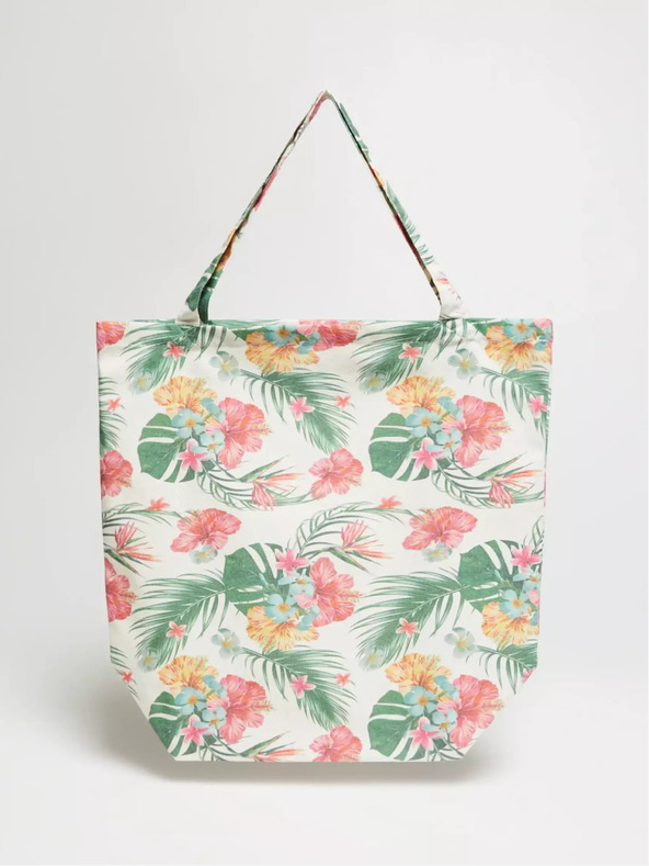 Moodo Borsa da donna a fantasia verde e panna Moodo