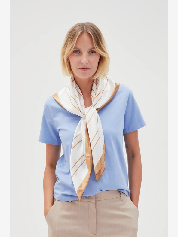 Moodo Sciarpa fantasia donna bianca Moodo