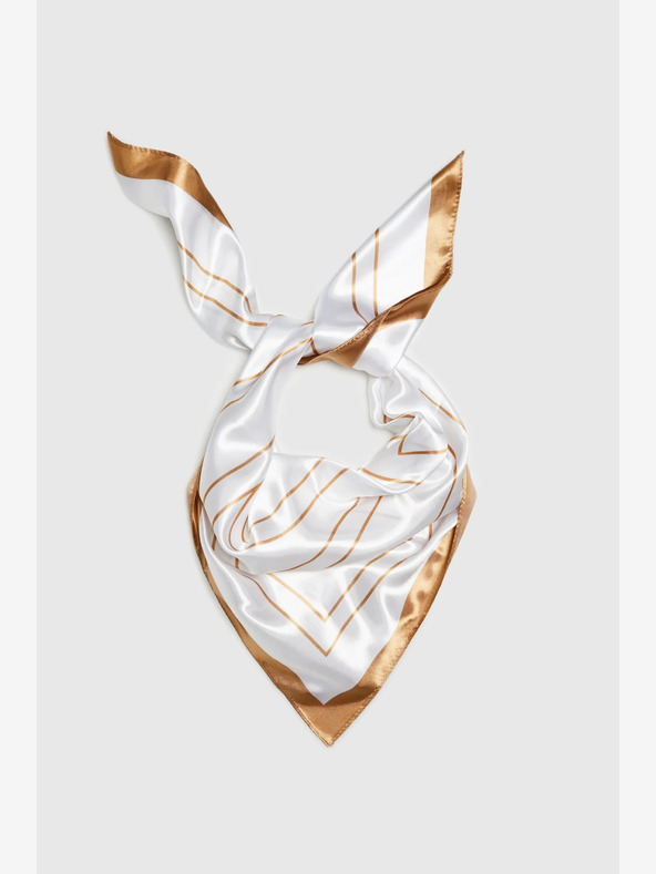 Moodo Sciarpa fantasia donna bianca Moodo