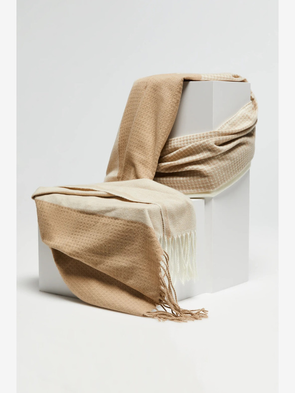 Moodo Sciarpa da donna beige e marrone Moodo