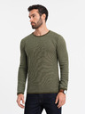 Ombre Clothing Maglia RELAXED FIT da uomo con motivo verde Ombre Clothing
