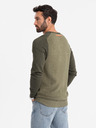 Ombre Clothing Maglia RELAXED FIT da uomo con motivo verde Ombre Clothing