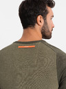 Ombre Clothing Maglia RELAXED FIT da uomo con motivo verde Ombre Clothing