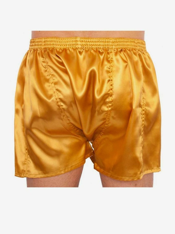 Styx Pantaloncini elasticizzati classici Styx da uomo in raso oro