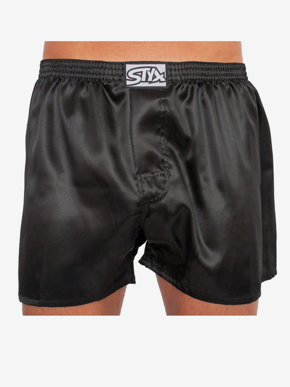 Styx Pantaloncini da uomo Styx in raso nero