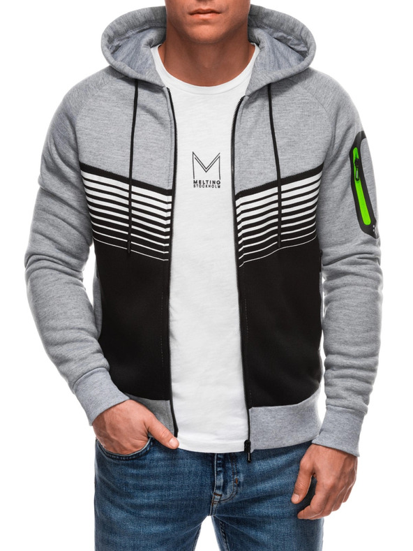 Edoti Felpa con cappuccio da uomo Edoti