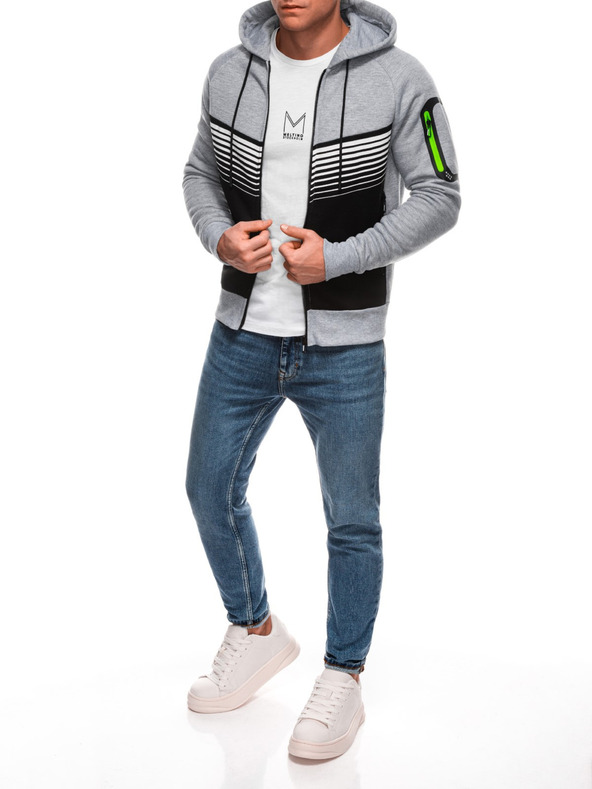 Edoti Felpa con cappuccio da uomo Edoti