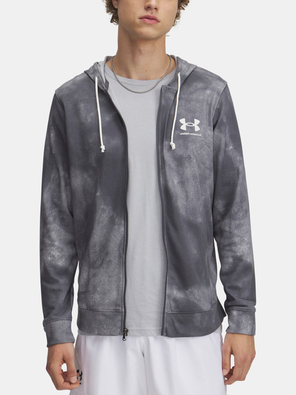 Under Armour Felpa con cappuccio Under Armour UA Rival Terry AOP FZ Uomo Q1