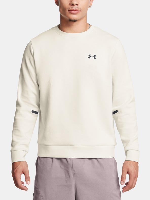 Under Armour Felpa Under Armour UA Unstoppable Flc Crew Uomo EU-WHT
