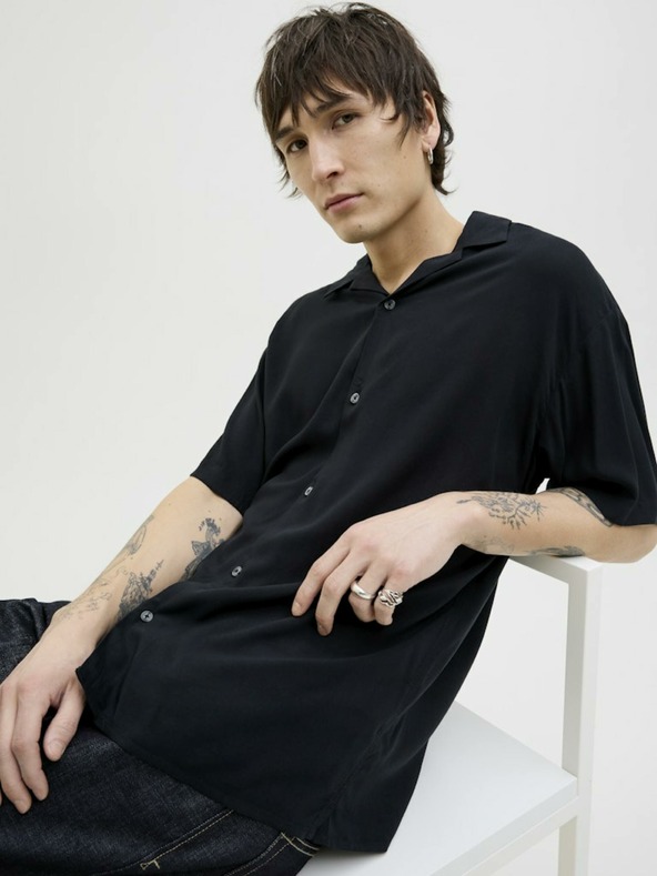 Jack & Jones Camicia a maniche corte Jack & Jones Corp nera da uomo