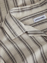 Jack & Jones Camicia a maniche corte a righe Jack & Jones Corp Beige Uomo