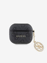 Guess Custodia Charm Guess 4G Script PC/PU per AirPods 3 nero