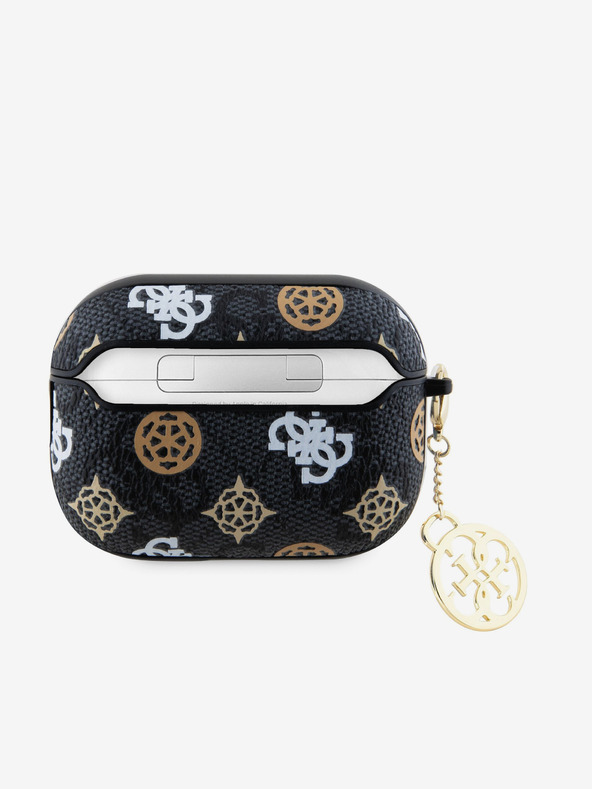 Guess Custodia con charm Guess PU 4G Peony per AirPods Pro 2 nero