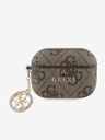 Guess Custodia Charm Guess 4G Script PC/PU per AirPods Pro 2 Marrone