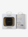 Guess Custodia classica con logo in grana Guess PU per AirPods 1/2 nero