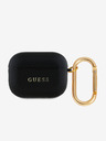 Guess Custodia Guess PU Grained Classic Logo per AirPods 3 Nero
