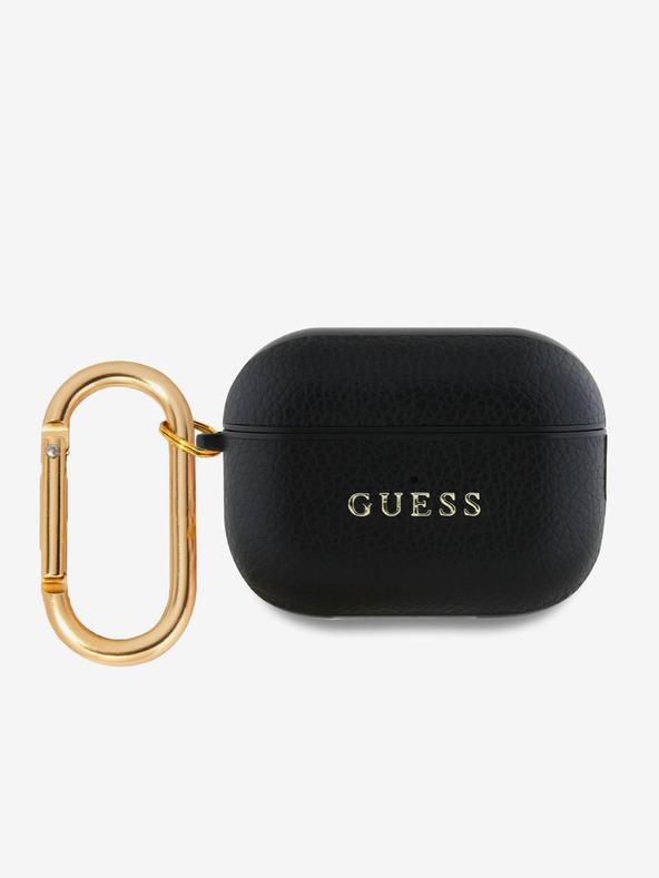 Guess Custodia Guess PU Grained Classic Logo per AirPods Pro 2 Nero