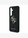 Guess PU 4G Metal Logo Rear Cover for Samsung Galaxy S25+ Grey Phone Case