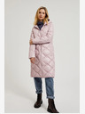 Moodo Giacca trapuntata rosa chiaro con polsini Moodo