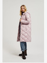 Moodo Giacca trapuntata rosa chiaro con polsini Moodo