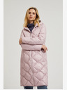 Moodo Giacca trapuntata rosa chiaro con polsini Moodo