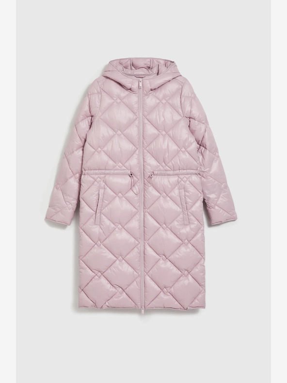 Moodo Giacca trapuntata rosa chiaro con polsini Moodo