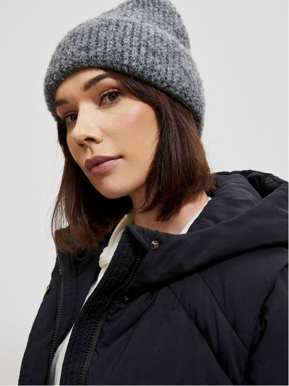 Moodo Giacca nera da donna con maniche staccabili Moodo