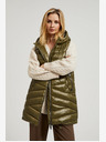 Moodo Gilet trapuntato verde con zip Moodo
