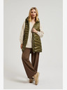 Moodo Gilet trapuntato verde con zip Moodo