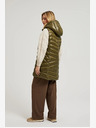 Moodo Gilet trapuntato verde con zip Moodo