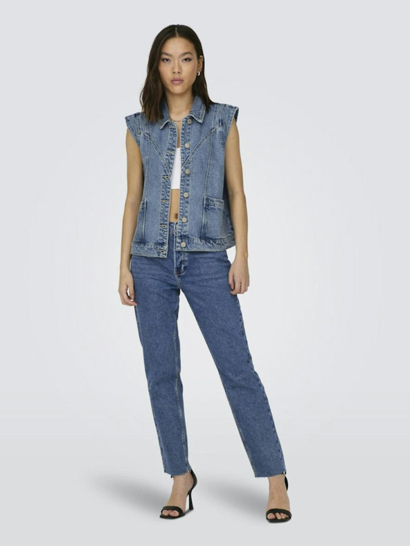 ONLY Gilet blu da donna SOLO in denim