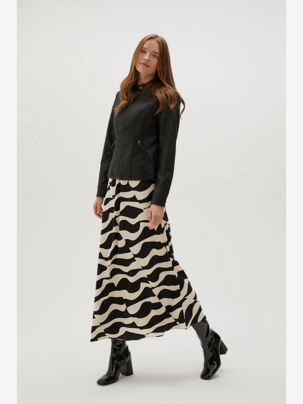 Moodo Giacca nera da donna in pelle Moodo