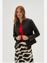Moodo Giacca nera da donna in pelle Moodo