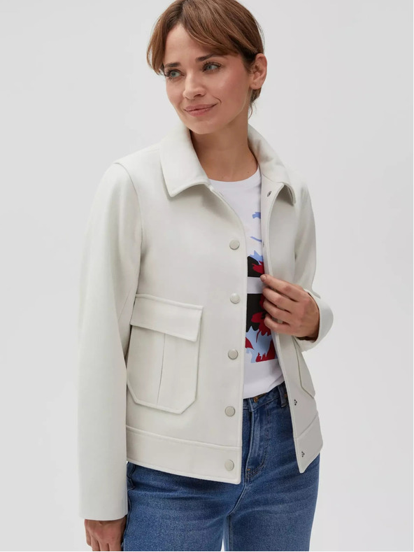 Moodo Giacca camicia donna crema Moodo