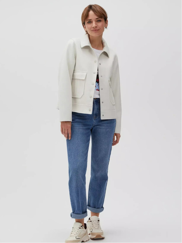 Moodo Giacca camicia donna crema Moodo