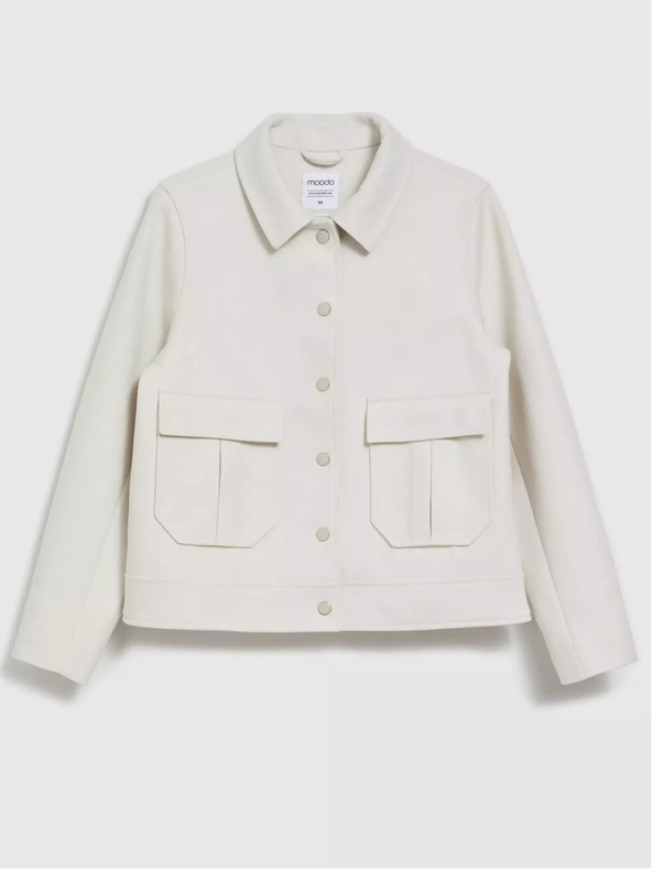 Moodo Giacca camicia donna crema Moodo