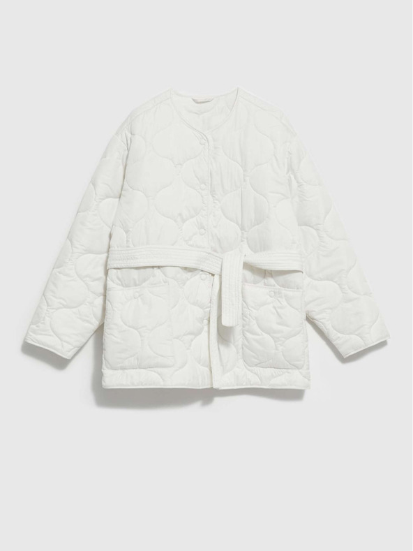 Moodo Giacca trapuntata bianca da donna Moodo