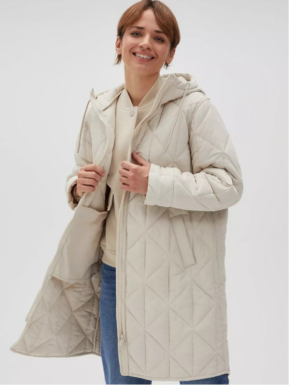 Moodo Giacca trapuntata crema da donna Moodo