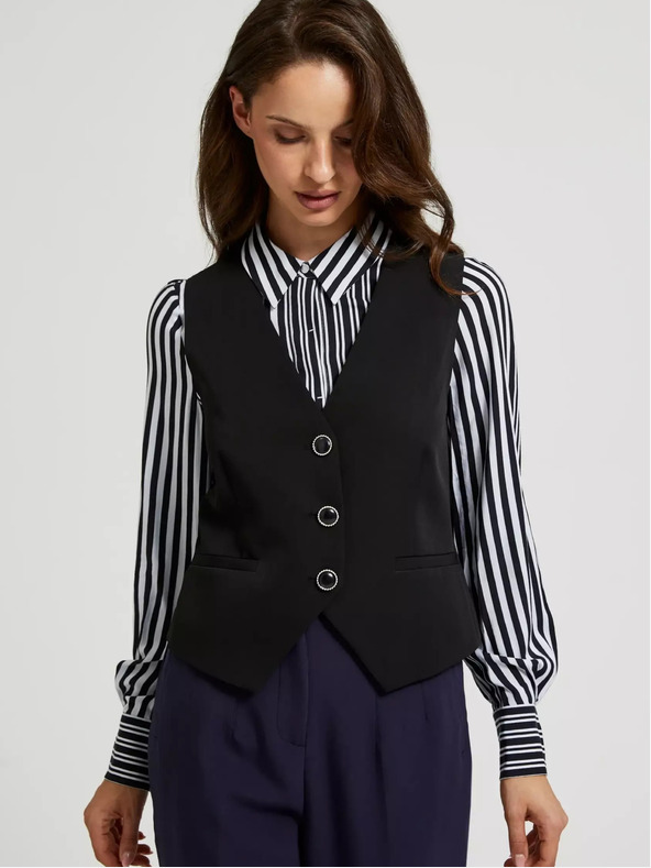 Moodo Gilet nero da donna Moodo