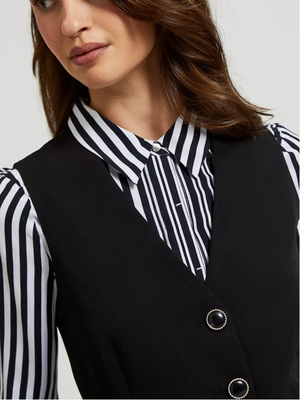 Moodo Gilet nero da donna Moodo