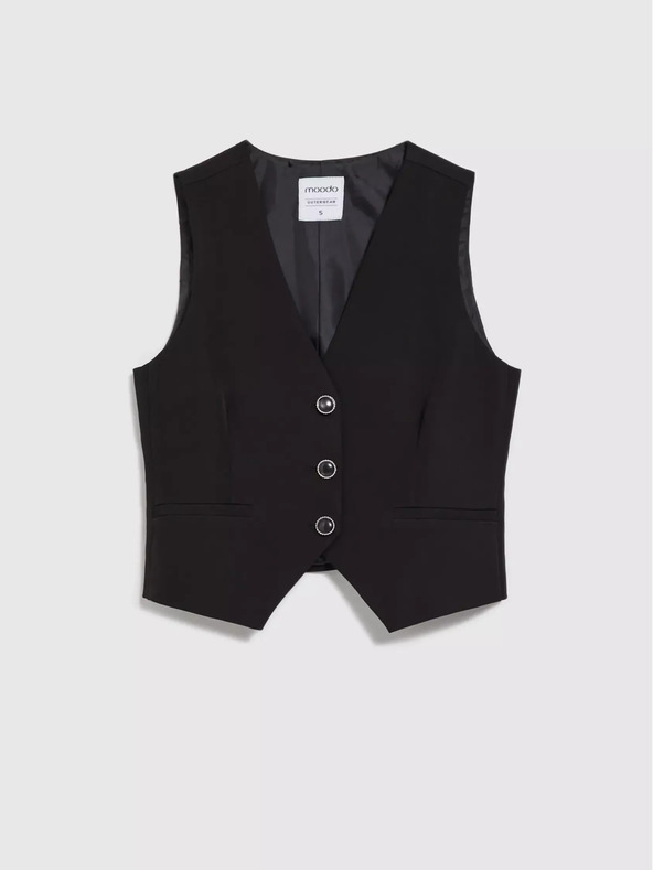Moodo Gilet nero da donna Moodo