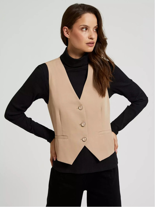 Moodo Gilet marrone da donna Moodo