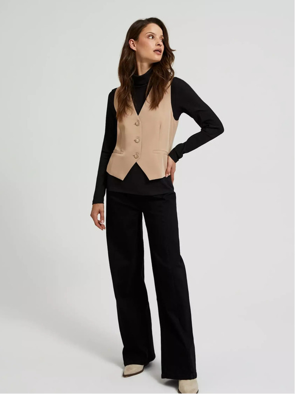 Moodo Gilet marrone da donna Moodo